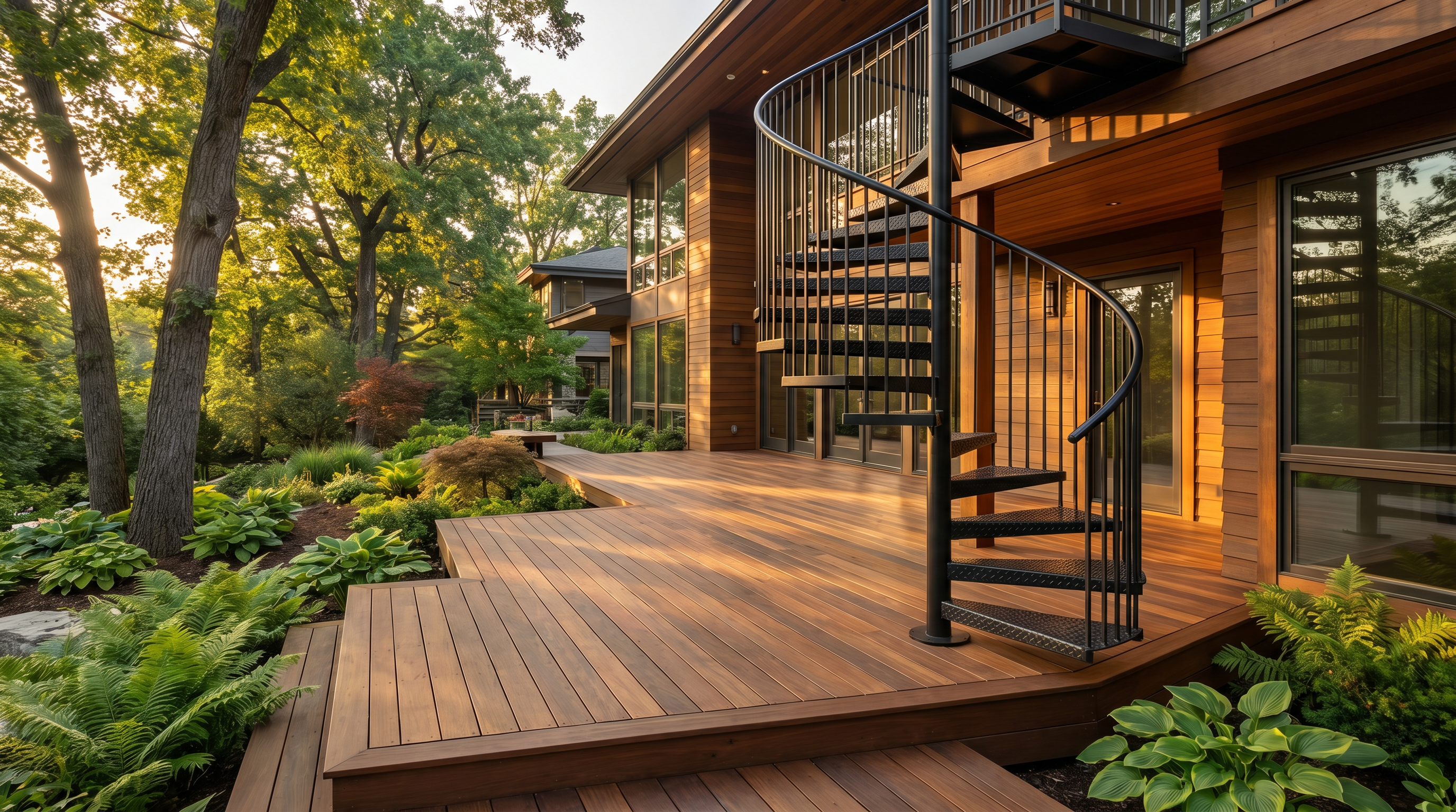 5'0" Oak Kit — Covered Outdoor Landing